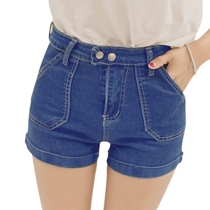 High Waist Denim Shorts