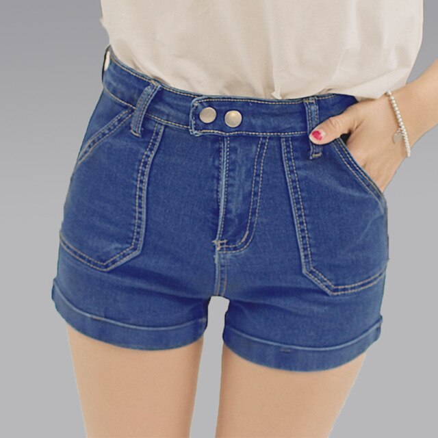 High Waist Denim Shorts