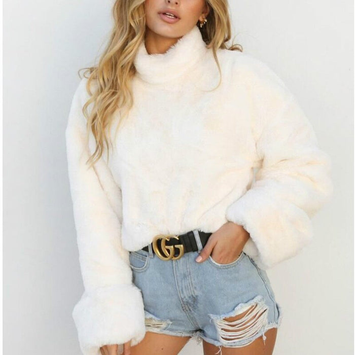 Pullover Casual Solid Sweater