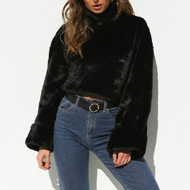 Pullover Casual Solid Sweater