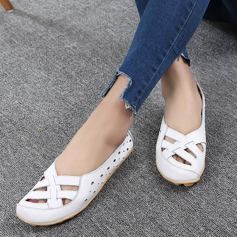 Flats Genuine Leather Shoes
