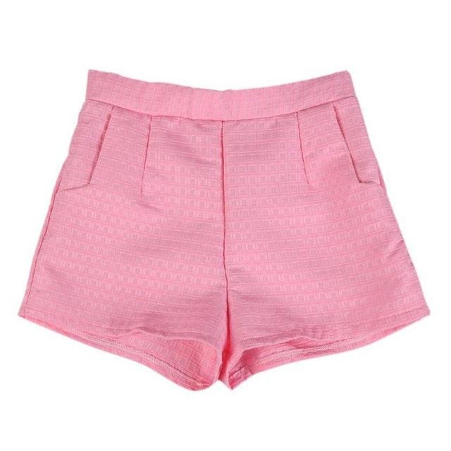 Plaid Women Jeans Shorts