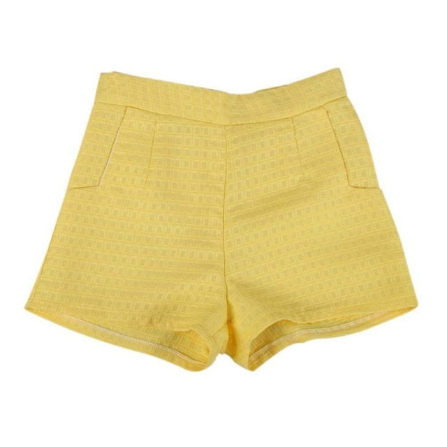 Plaid Women Jeans Shorts