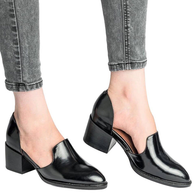 Chunky Block Heel Shoes