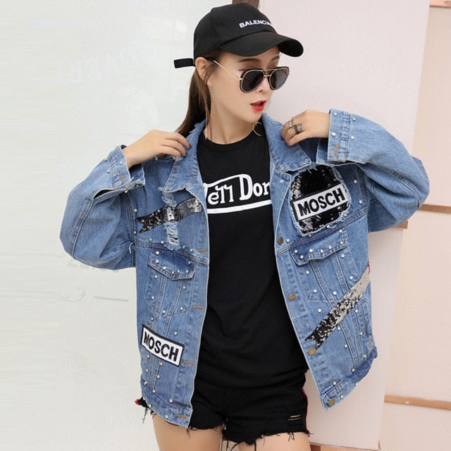 Vintage Streetwear Jeans Jackets