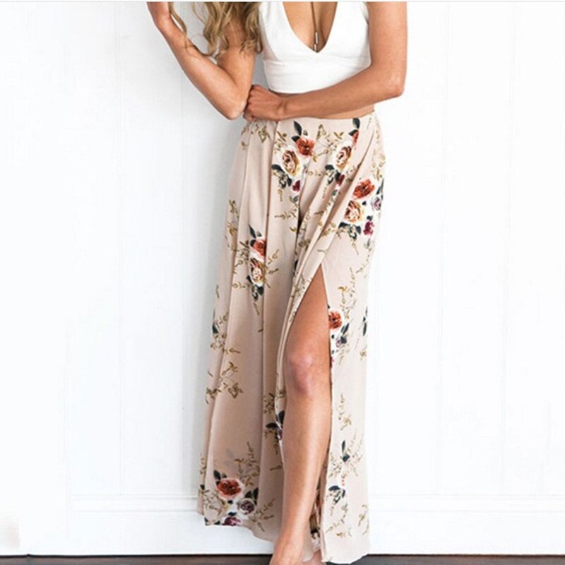 Floral Print Long Skirts