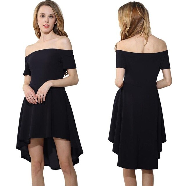 Shoulder Elegant Ladies Dresses