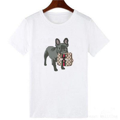 Vogue Style Neck White T Shirt