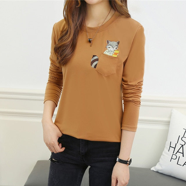 Gray Stripe Long Sleeve T Shirts