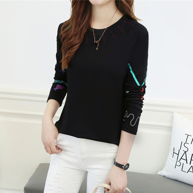 Gray Stripe Long Sleeve T Shirts